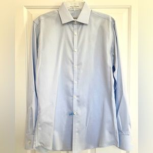 Jhane Barnes Men's Dress Shirt, Light Blue, Slim Fit, Neck 15 1/2, Sleeve 34/35